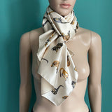 Vintage Seidenfoulard mit Affen
