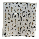 Vintage Seidenfoulard mit Affen