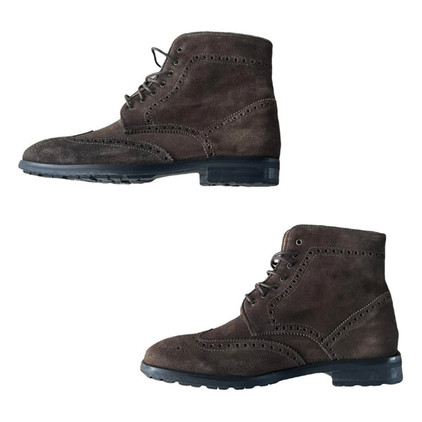 NAVYBOOT Veloursleder Schnürschuhe