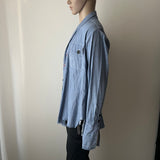 GREG LAUREN Chambray Kimono Studio Cardigan