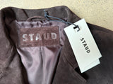 neue STAUD Natalie Suede Jacke