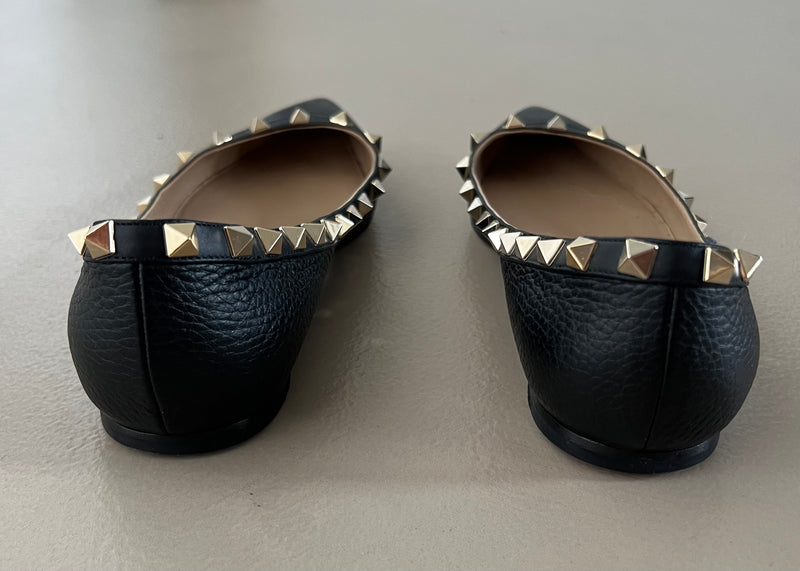 VALENTINO GARAVANI Rockstud Leder Ballerina