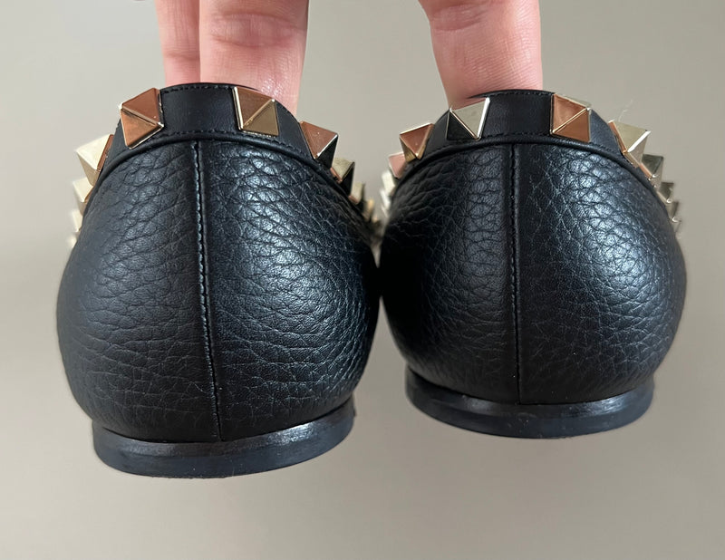 VALENTINO GARAVANI Rockstud Leder Ballerina