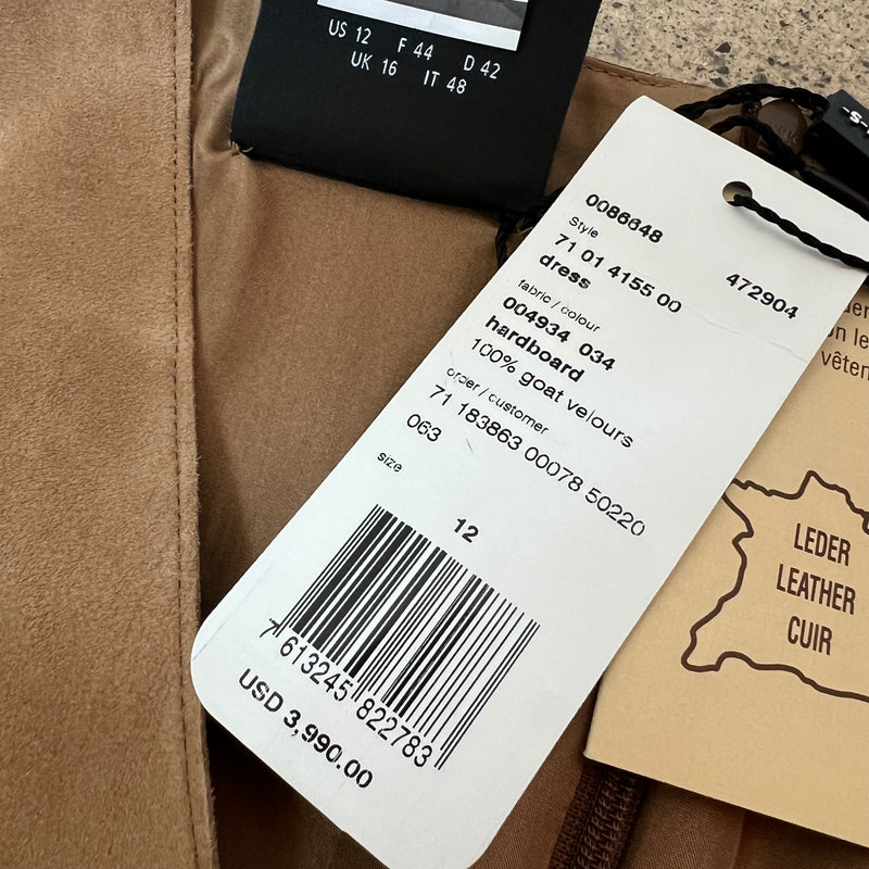 neues AKRIS Veloursleder Kleid