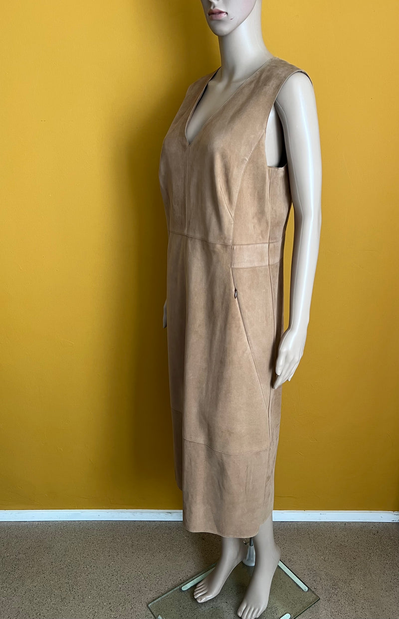 neues AKRIS Veloursleder Kleid