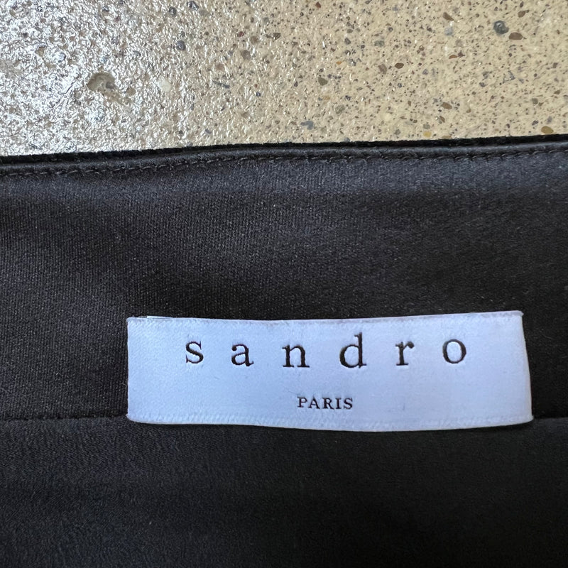 SANDRO One-Shoulder Kleid