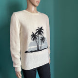 SAINT LAURENT PARIS Palm Tree Pullover