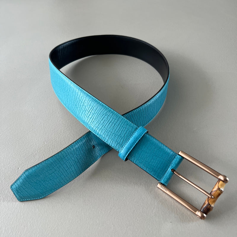 GUCCI Vintage Bamboo Buckle Gürtel