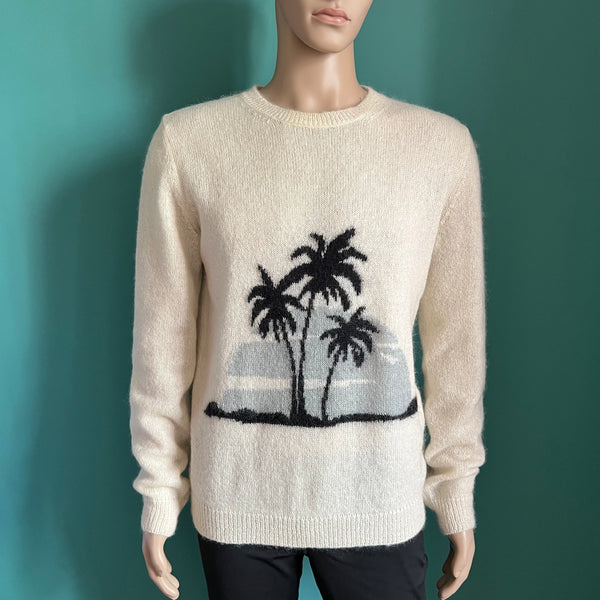 SAINT LAURENT PARIS Palm Tree Pullover