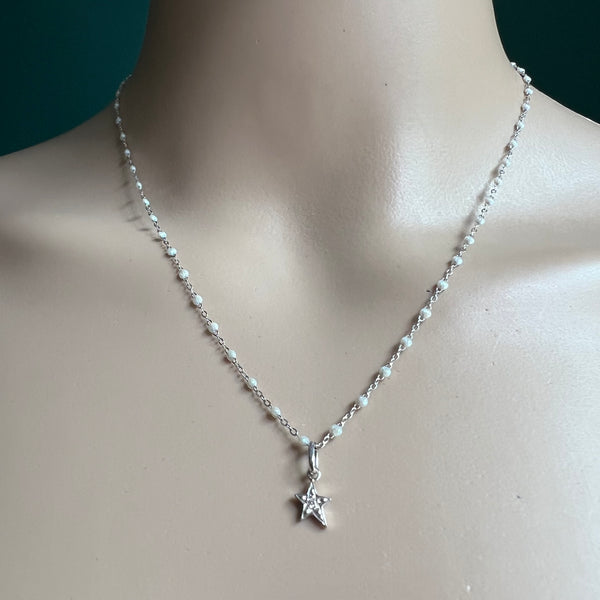 GIGI CLOZEAU Weissgold Kette mit Stern Anhänger