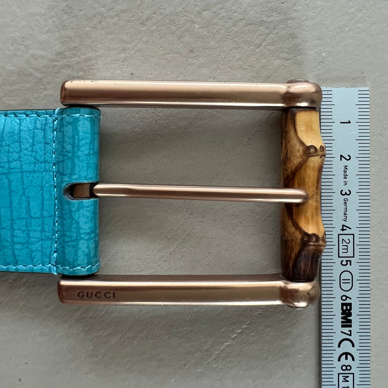 GUCCI Vintage Bamboo Buckle Gürtel