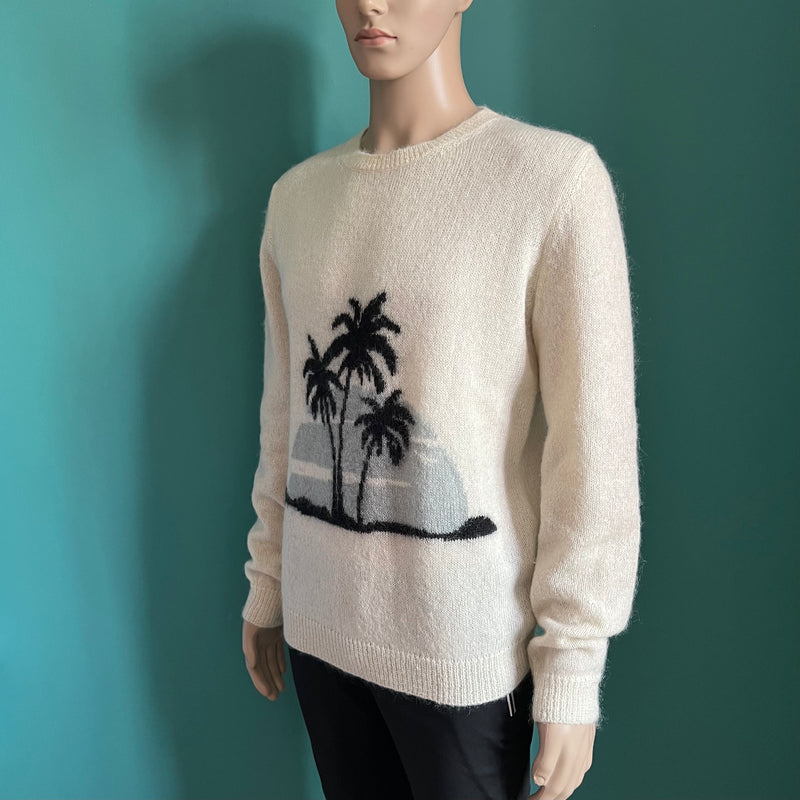 SAINT LAURENT PARIS Palm Tree Pullover