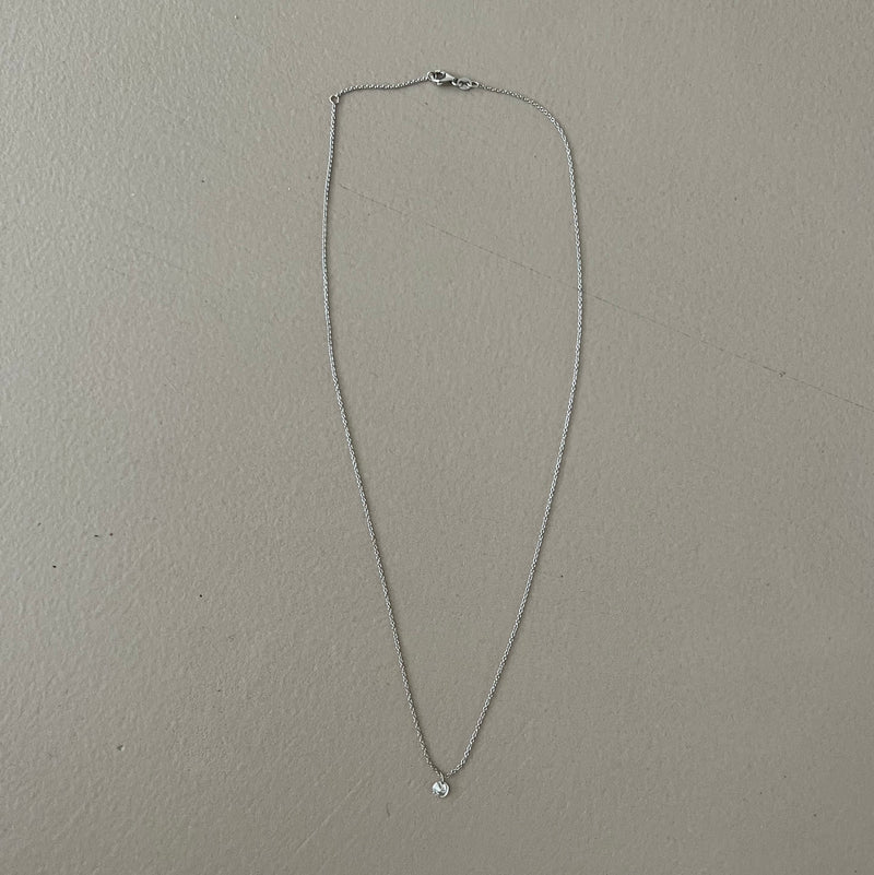 CRIVELLI Weissgold Colllier mit Diamant Anhänger