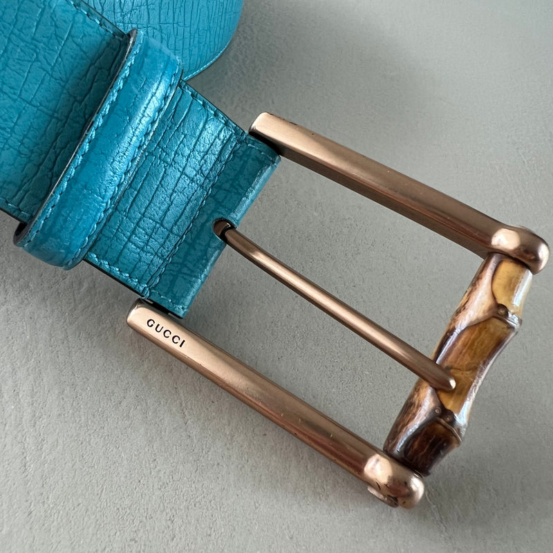 GUCCI Vintage Bamboo Buckle Gürtel