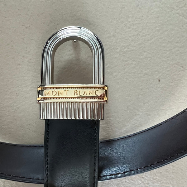 Ledergürtel mit MONTBLANC Schnalle