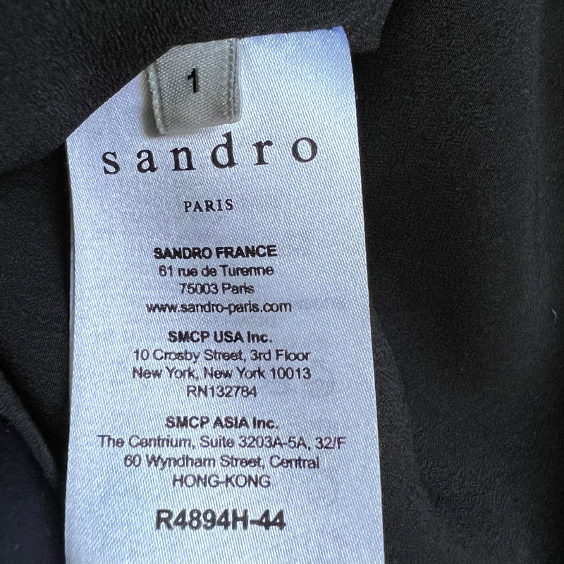 SANDRO One-Shoulder Kleid