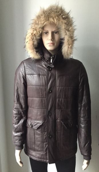 dunkelbraune PAUL KEHL Lederjacke