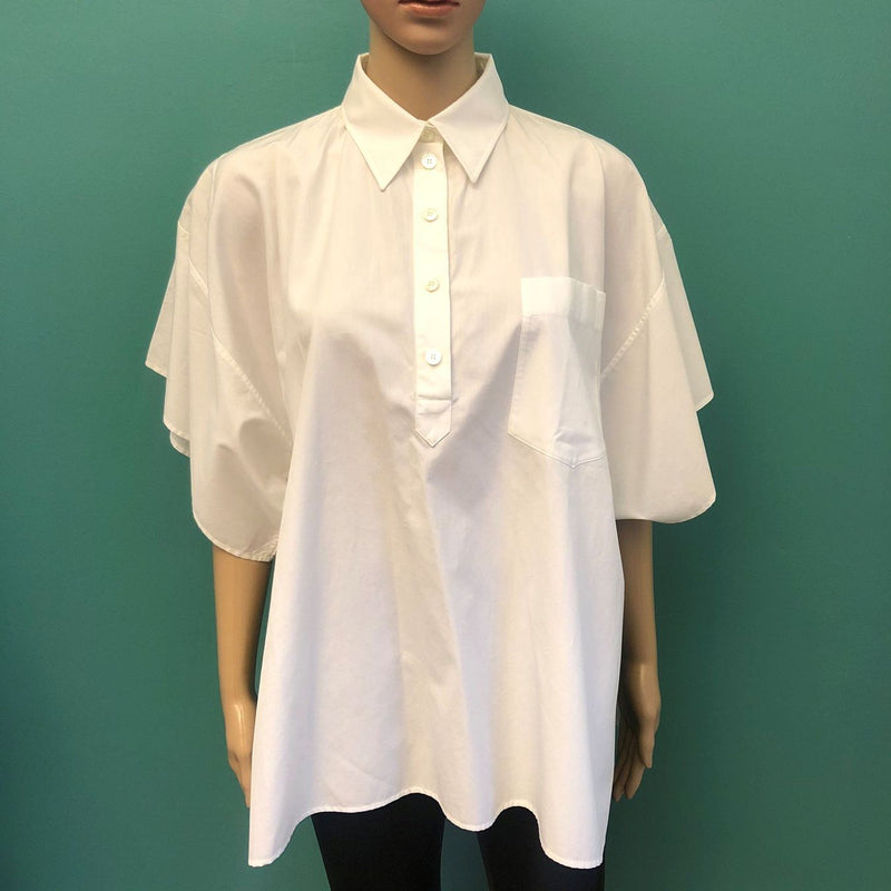 weite, weisse Bluse von HERMÈS