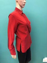rote Seiden Bluse von HERMÈS ❤