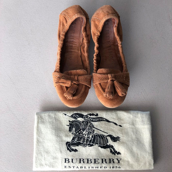 BURBERRY Leder Ballerinas