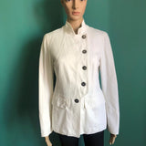 weisse BURBERRY Jacke