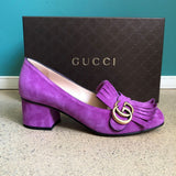 violette GUCCI Marmont Doppel G Pumps