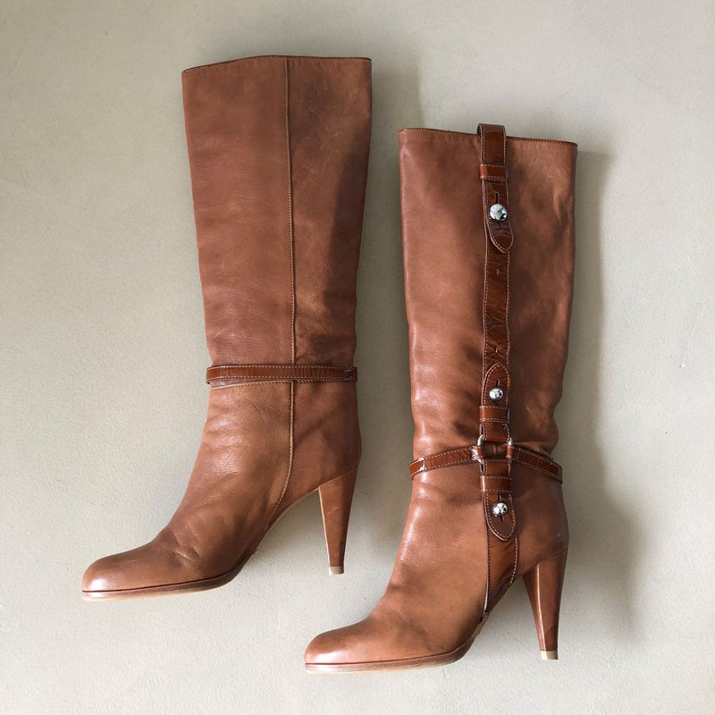 hellbraune KAREN MILLEN Leder Stiefel