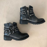 schwarze ASH Biker Ankle Boots