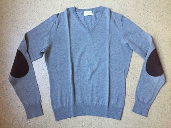 PELIKAMO V-Pullover aus Baumwolle