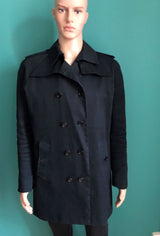 dunkelblaue SANDRO Jacke / Kurzmantel