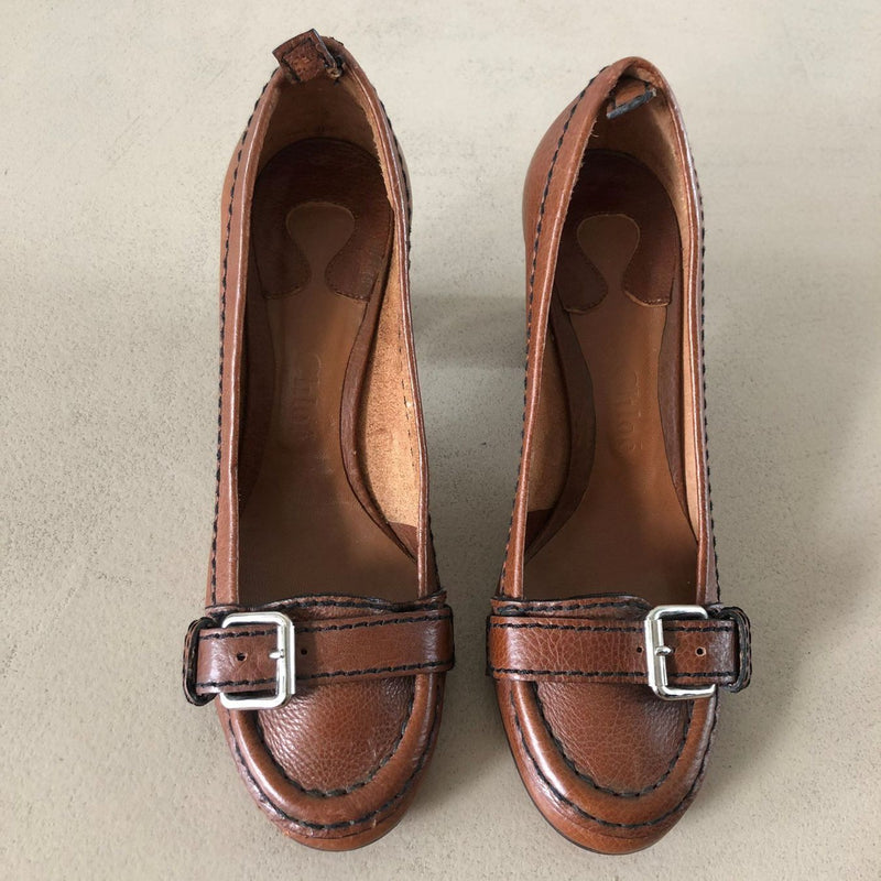 braune CHLOÉ Pumps - Grösse 37