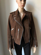 ALL SAINTS Velours Lederjacke