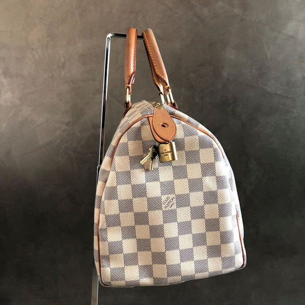 LOUIS VUITTON Speedy 30 Damier Azur