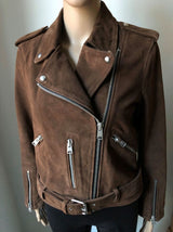 ALL SAINTS Velours Lederjacke