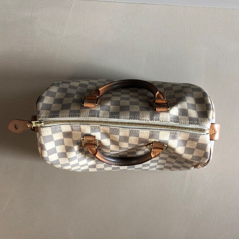 LOUIS VUITTON Speedy 30 Damier Azur