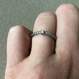 Fingerring aus 750 / 18 Karat Weissgold