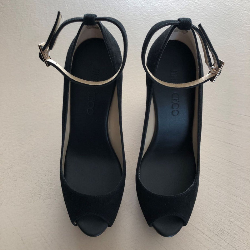 neue JIMMY CHOO Peep Toes Kork Wedges