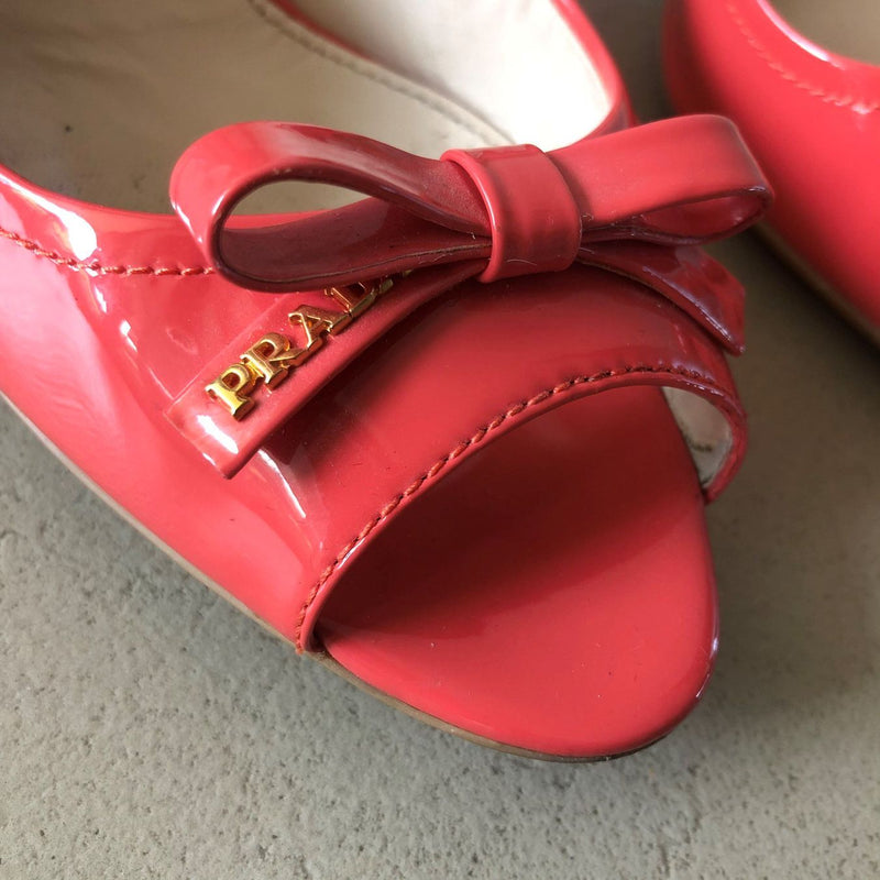 PRADA Peep-Toe Pumps