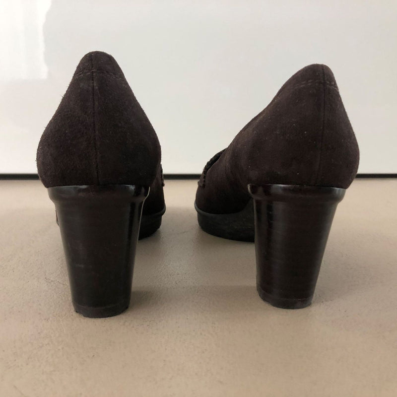 STUART WEITZMAN Velours Leder Pumps