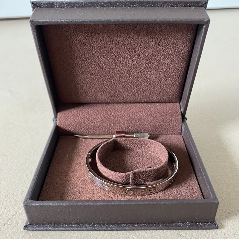 CARTIER Love Weissgold Armreif