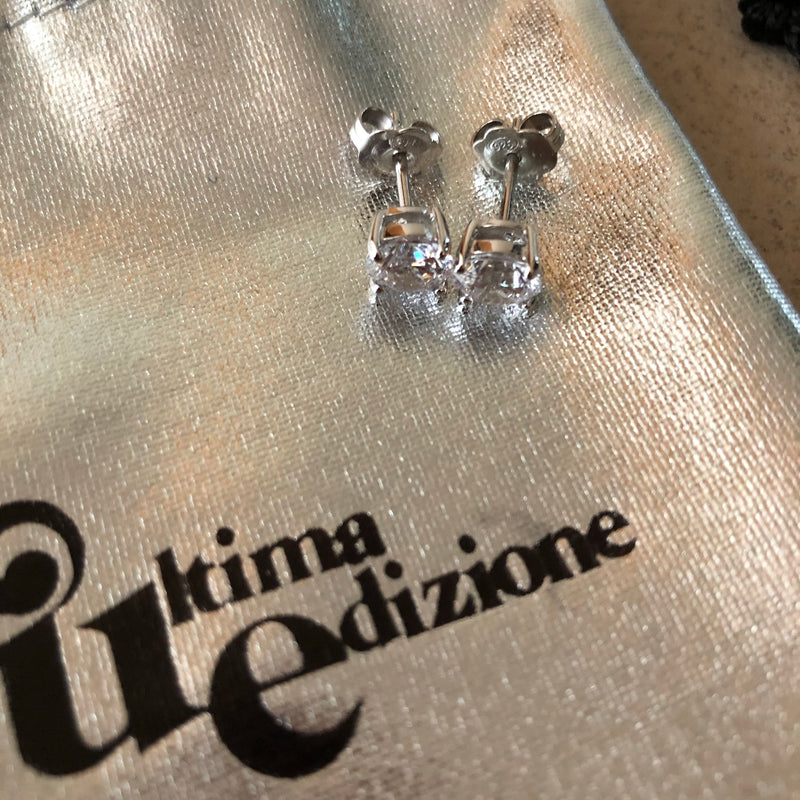 ULTIMA EDIZIONE 925 Sterling Silber Ohrstecker mit Zirkonen