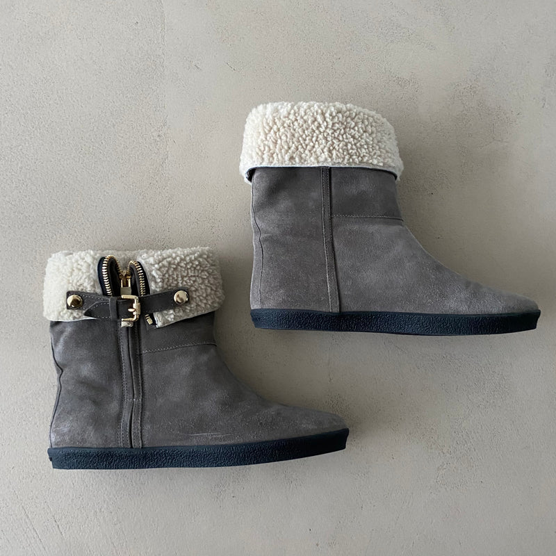 BURBERRY Veloursleder Stiefeletten