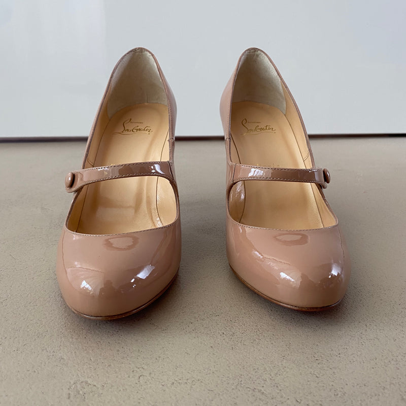 neue CHRISTIAN LOUBOUTIN Lackleder Pumps