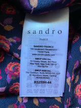 SANDRO Seiden Kleid
