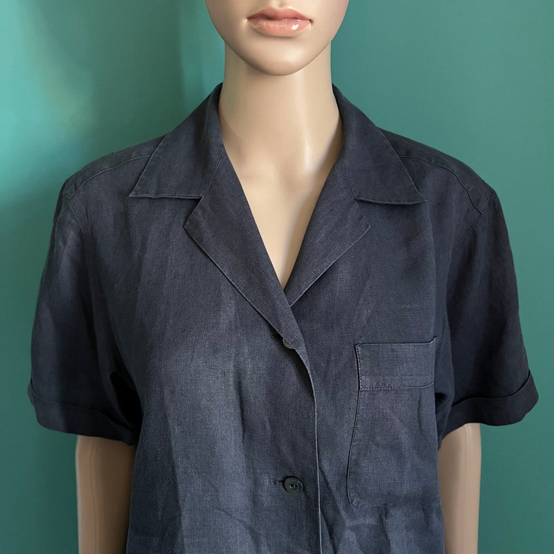 MAX MARA Vintage Leinenbluse