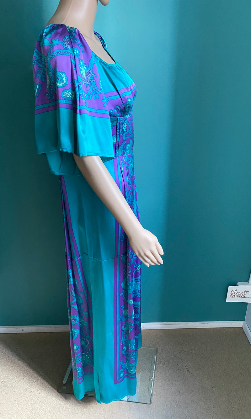 KAREN MILLEN Seiden Maxi-Kleid
