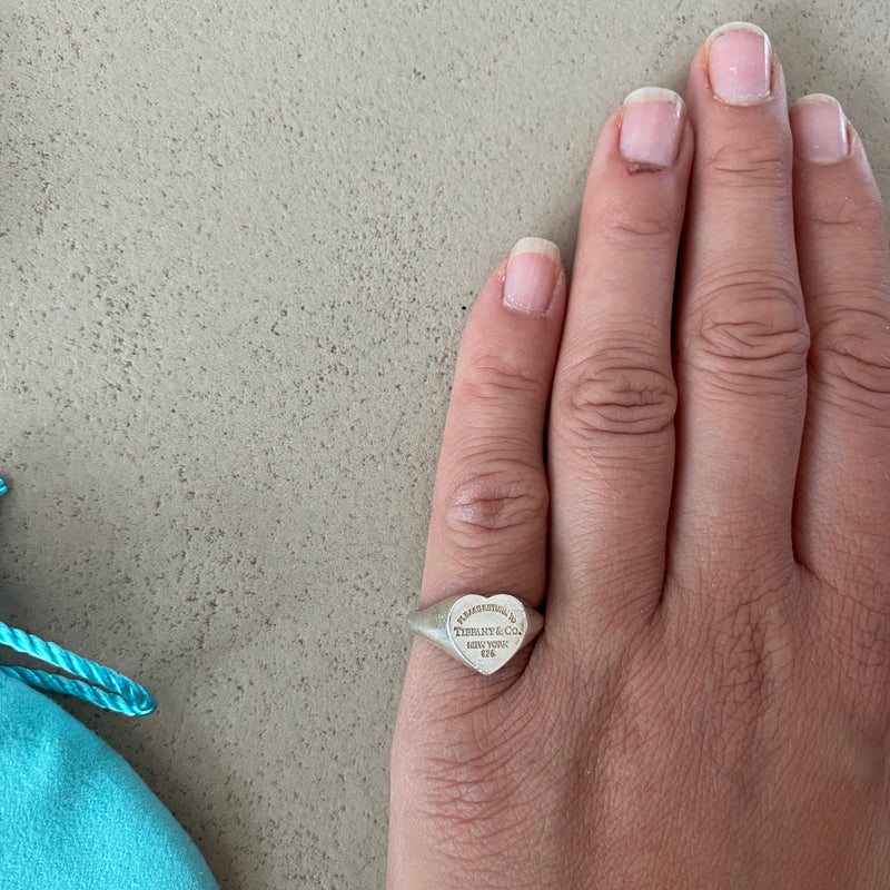 TIFFANY & Co. Sterling Silber Herz Ring