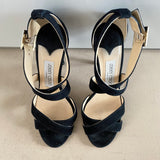 JIMMY CHOO Suede High Heels Sandalen
