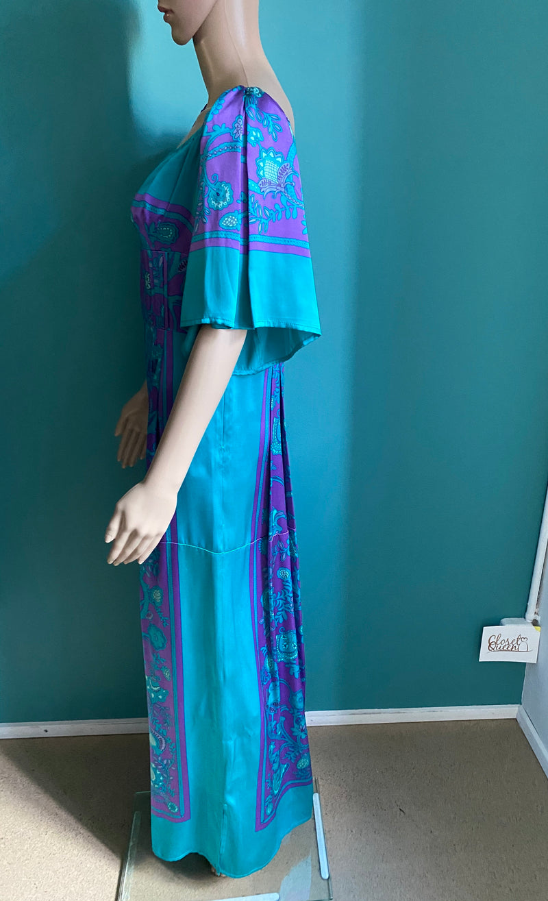 KAREN MILLEN Seiden Maxi-Kleid