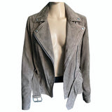 ALL SAINTS Velours Lederjacke